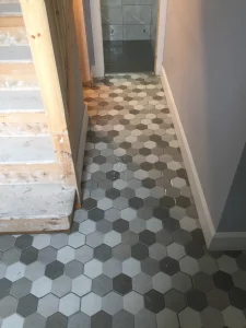 hexagonal tiling design cork